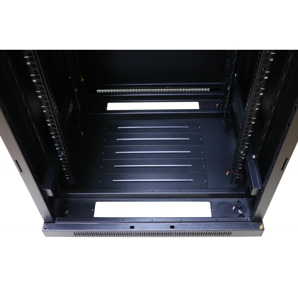 DUDE 22U 600X600 STANDING RACKMOUNT CABINET BLACK