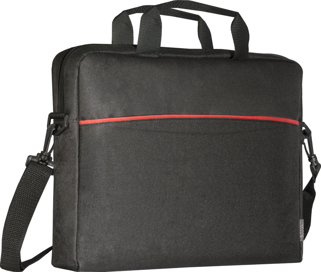 26086 Lite 15.6" Laptop bag, black+grey, pocket