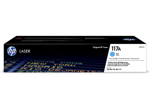 HP 117A Cyan Original Laser Toner Cartridge (W2071A)