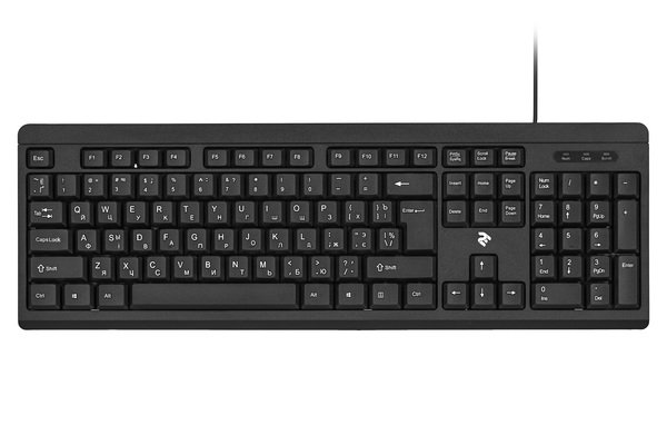 Klaviatur 2E Keyboard KS108 USB Black