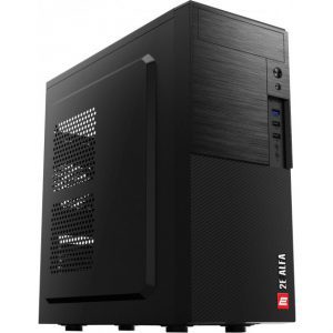 [E1903U-400] 2E Computer case ALFA (E1903U-400)with PSU 2EATX400, MidT,2xUSB2.0,1xUSB3.0, steel (side