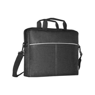 26086 Lite 15.6" Laptop bag, black+grey, pocket